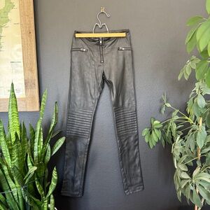 Divided Black Faux Leather Pants